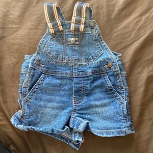 Oshkosh denim overall. For 6 month old, boy or girl.